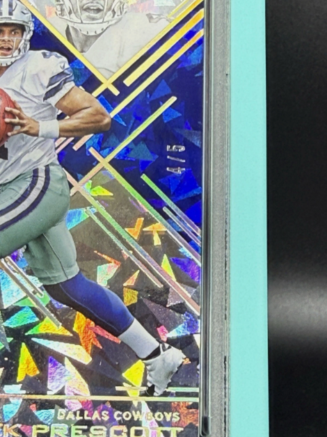 2016 Panini Donruss Elite Dak Prescott RC Blue 4/5 JERSEY MATCH PSA 9 MINT