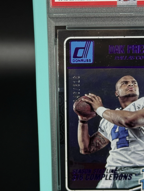 2016 Panini Donruss Dak Prescott RC Season Stat Line 046/316 PSA 8 NM-MT