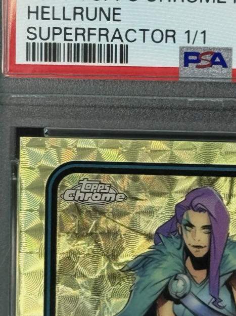 2025 Topps Chrome Marvel Hellrune 1st Appearance SUPERFRACTOR 1/1 PSA 10 GEM MINT