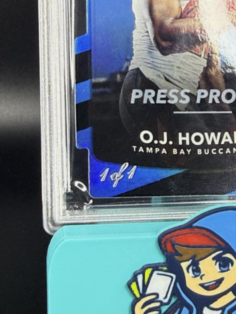 2017 Panini Donruss OJ Howard RC Black Die-Cut Press Proof 1/1 PSA 8 NM-MT
