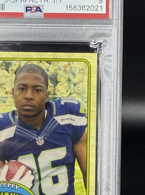 2015 Topps Chrome Mini Tyler Lockett RC 1976 SUPERFRACTOR 1/1 PSA 9 MINT