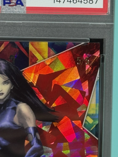 2025 Topps Chrome Marvel Sapphire Psylocke Facsimile Autograph Red 5/5 PSA 10 GEM MINT