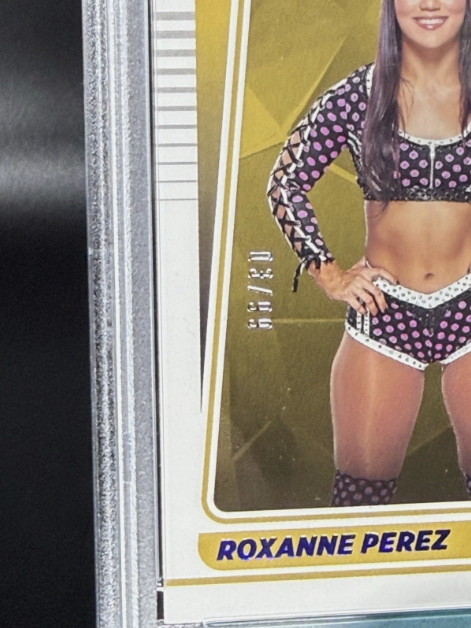 2022 Panini Chronicles WWE Roxanne Perez RC Blue 03/99 PSA 9 MINT