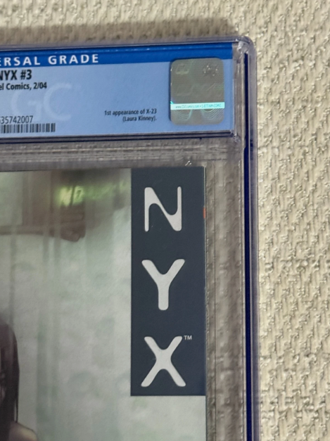 2004 NYX #3 X-23 1st Appearance CGC 9.8 WHITE PAGES