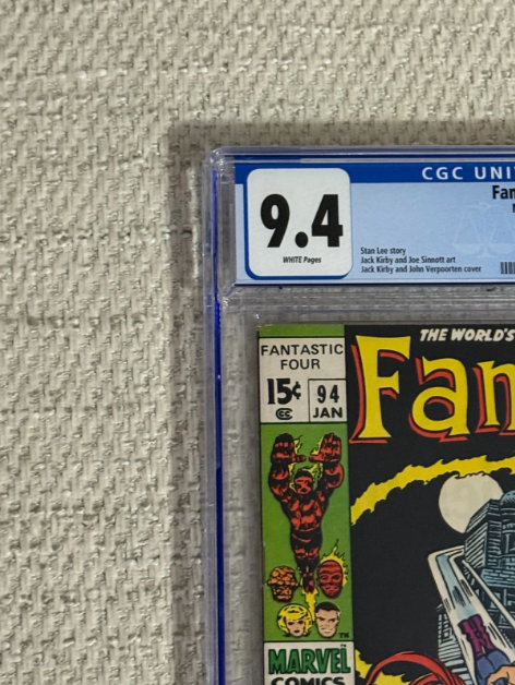 1970 Fantastic Four #94 Agatha Harkness 1st Appearance CGC 9.4 WHITE PAGES