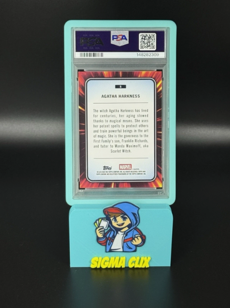 2025 Topps Chrome Marvel Agatha Harkness Red Shimmer 5/5 PSA 9 MINT