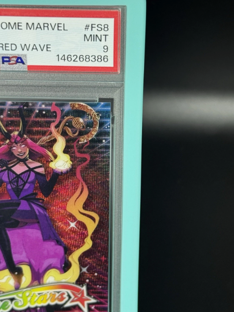 2025 Topps Chrome Marvel Amaranth Future Stars Red Wave 5/5 BOOKEND PSA 9 MINT