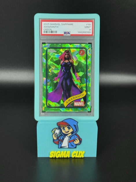 2025 Topps Chrome Marvel Sapphire Amaranth 1st Appearance Green 64/99 PSA 9 MINT