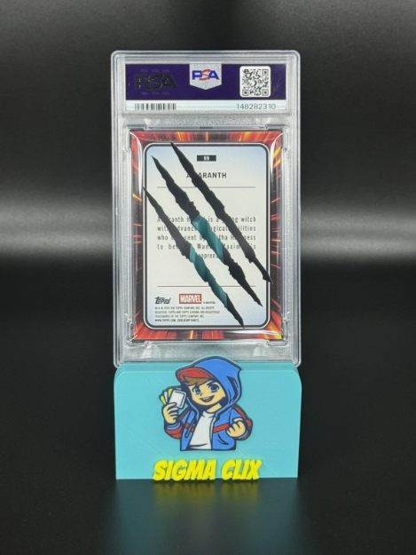 2025 Topps Chrome Marvel Amaranth 1st Appearance Clawed Chrome Red Refractor 4/5 PSA 10 GEM MINT
