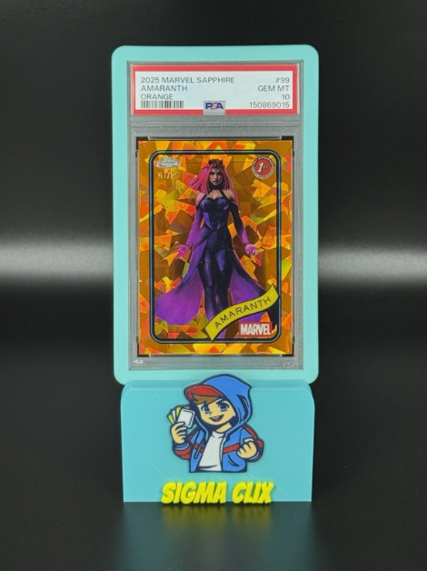 2025 Topps Chrome Marvel Sapphire Amaranth 1st Appearance Orange 11/25 PSA 10 GEM MINT