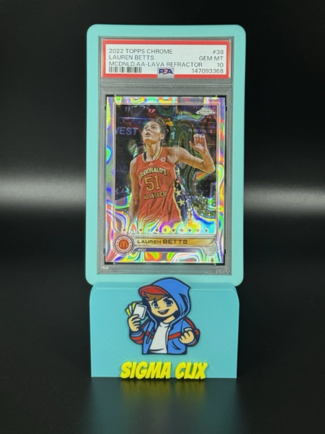 2022 Topps Chrome McDonald's All-American Lauren Betts Lava Refractor 343/399 PSA 10 GEM MINT