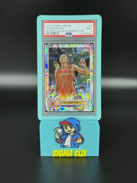 2022 Topps Chrome McDonald's All-American Lauren Betts Lava Refractor 134/399 PSA 9 MINT