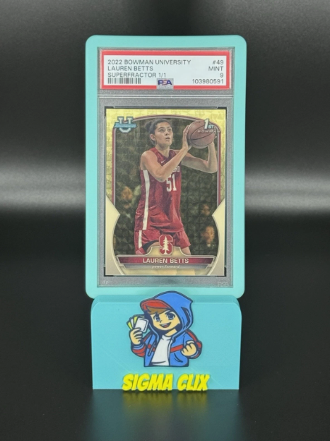 2022 Bowman University Lauren Betts 1st SUPERFRACTOR 1/1 PSA 9 MINT