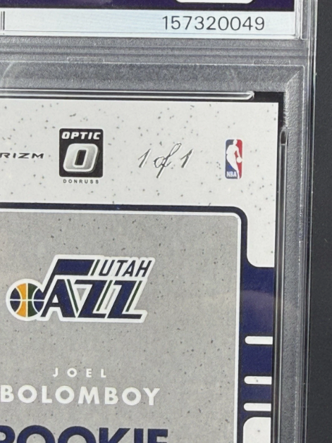 2016 Panini Donruss Optic Joel Bolomboy RC Rookie Signature Gold Vinyl 1/1 PSA 9 MINT