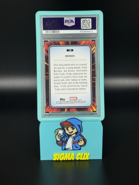 2025 Topps Chrome Marvel Bronze 1st Appearance Black Refractor 02/10 PSA 8 NM-MT