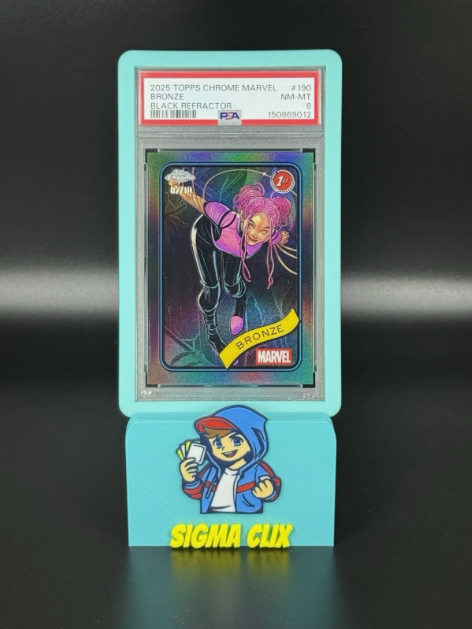 2025 Topps Chrome Marvel Bronze 1st Appearance Black Refractor 02/10 PSA 8 NM-MT