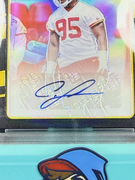 2016 Panini Donruss Optic Chris Jones RC Auto Black 25/25 BOOKEND PSA 10 GEM MINT