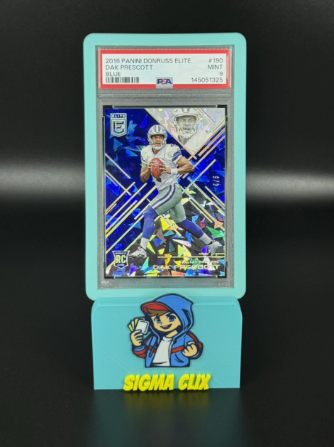 2016 Panini Donruss Elite Dak Prescott RC Blue 4/5 JERSEY MATCH PSA 9 MINT