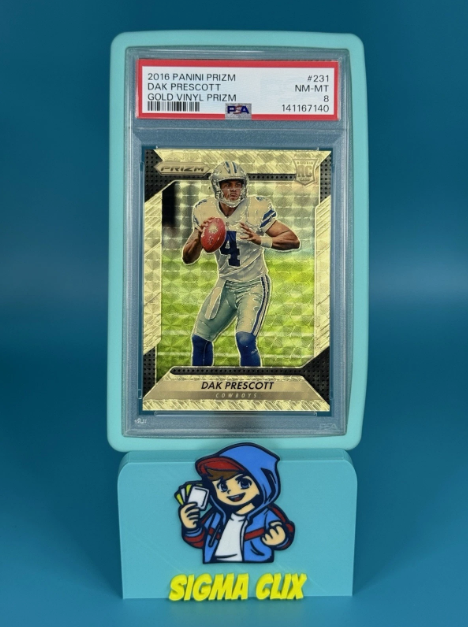 2016 Panini Prizm Dak Prescott RC Gold Vinyl 3/5 PSA 8 NM-MT