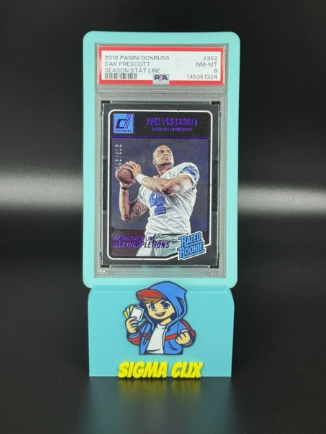 2016 Panini Donruss Dak Prescott RC Season Stat Line 046/316 PSA 8 NM-MT
