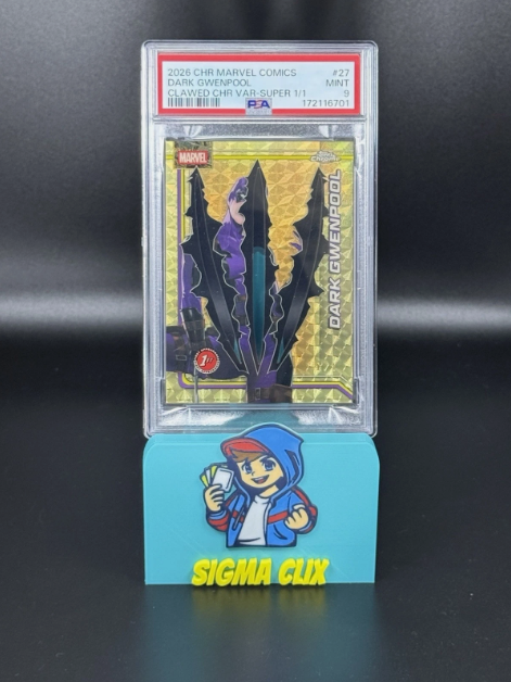 2026 Topps Chrome Marvel Comics Dark Gwenpool 1st Appearance Clawed SUPERFRACTOR 1/1 PSA 9 MINT