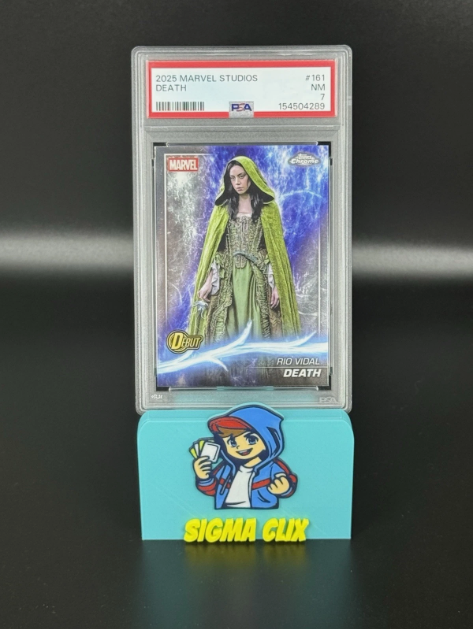 2025 Topps Chrome Marvel Studios Death Rio Vidal DEBUT PSA 7 NM