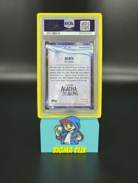 2025 Topps Chrome Marvel Studios Death Rio Vidal DEBUT Gold Refractor 16/50 PSA 9 MINT