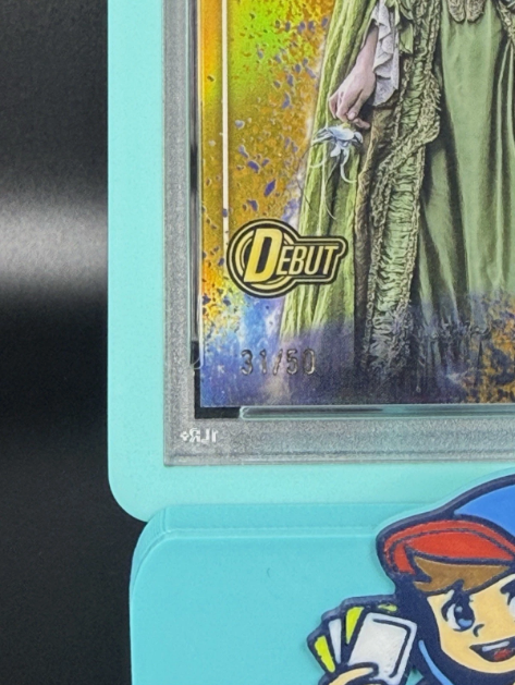 2025 Topps Chrome Marvel Studios Death Rio Vidal DEBUT The Snap Variation Gold Refractor 31/50 PSA 9 MINT