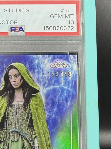 2025 Topps Chrome Marvel Studios Death Rio Vidal DEBUT Green Refractor 139/199 PSA 10 GEM MINT