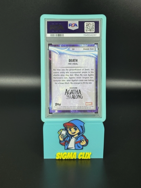 2025 Topps Chrome Marvel Studios Death Rio Vidal DEBUT Orange Geometric 01/25 ALPHA PSA 9 MINT