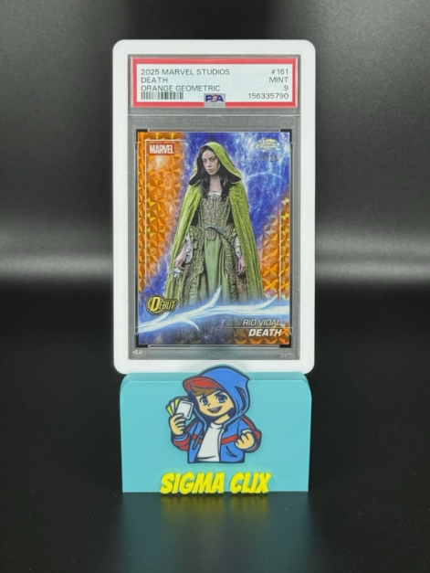2025 Topps Chrome Marvel Studios Death Rio Vidal DEBUT Orange Geometric 17/25 PSA 9 MINT