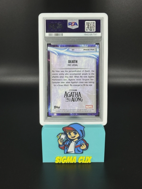 2025 Topps Chrome Marvel Studios Death Rio Vidal DEBUT Orange Refractor 12/25 PSA 9 MINT