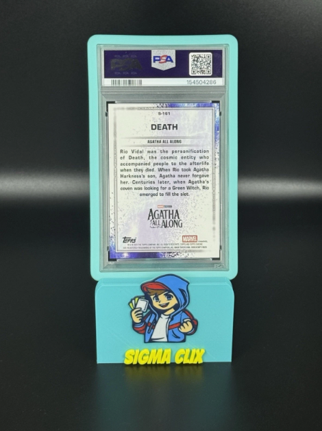 2025 Topps Chrome Marvel Studios Death Rio Vidal DEBUT The Snap Variation Black Refractor 06/10 PSA 10 GEM MINT