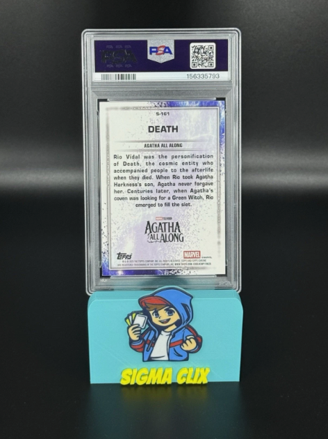 2025 Topps Chrome Marvel Studios Death Rio Vidal DEBUT The Snap Variation 21/99 PSA 8 NM-MT