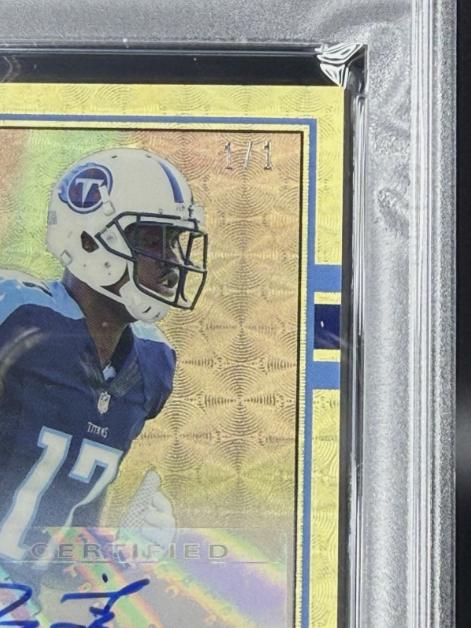 2015 Topps Chrome Mini Dorial Green-Beckham RC Auto 1989 SUPERFRACTOR 1/1 PSA 9 MINT