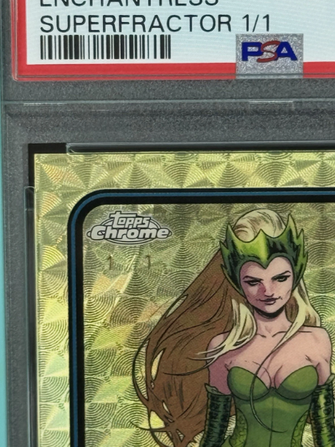 2025 Topps Chrome Marvel Enchantress SUPERFRACTOR 1/1 PSA 8 NM-MT
