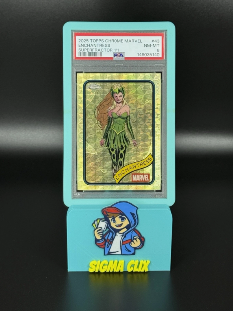 2025 Topps Chrome Marvel Enchantress SUPERFRACTOR 1/1 PSA 8 NM-MT