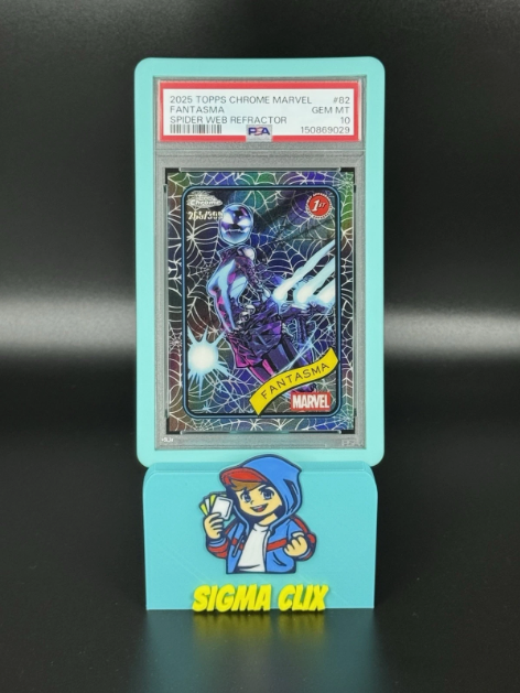 2025 Topps Chrome Marvel Fantasma 1st Appearance Spider Web Refractor 265/399 PSA 10 GEM MINT