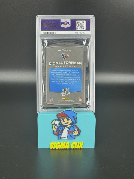 2017 Panini Donruss D'Onta Foreman RC Black Die-Cut Press Proof 1/1 PSA 10 GEM MINT