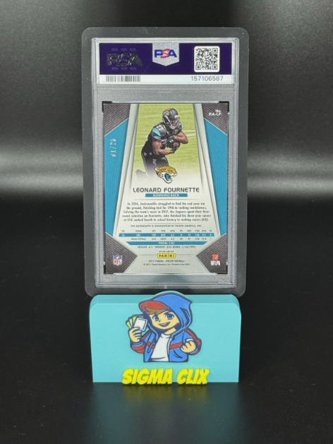 2017 Panini Prizm Leonard Fournette RC Auto Camo Prizm 01/25 ALPHA PSA 8.5 NM-MT+ AUTO 8