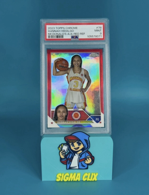 2023 Topps Chrome McDonald's All-American Hannah Hidalgo Red Refractor 2/5 PSA 9 MINT