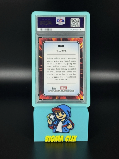 2025 Topps Chrome Marvel Hellrune 1st Appearance Orange Refractor 10/25 PSA 10 GEM MINT