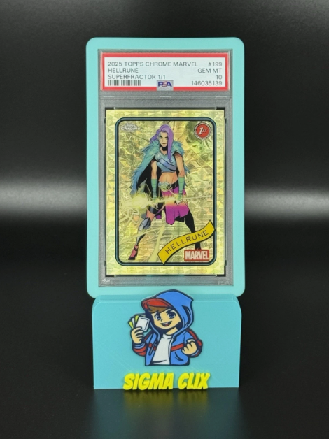 2025 Topps Chrome Marvel Hellrune 1st Appearance SUPERFRACTOR 1/1 PSA 10 GEM MINT