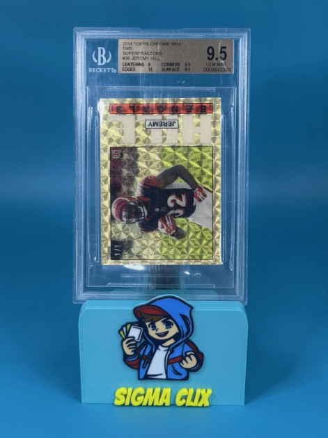 2014 Topps Chrome Mini Jeremy Hill RC 1985 SUPERFRACTOR 1/1 BGS 9.5 GEM MINT