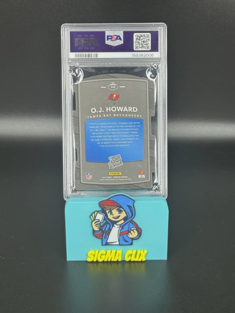 2017 Panini Donruss OJ Howard RC Black Die-Cut Press Proof 1/1 PSA 8 NM-MT
