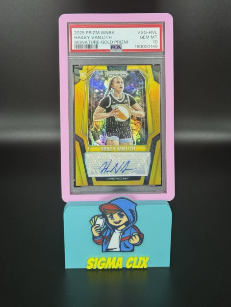 2025 Panini Prizm WNBA Hailey Van Lith RC Signature Gold Prizm 05/10 PSA 10 GEM MINT