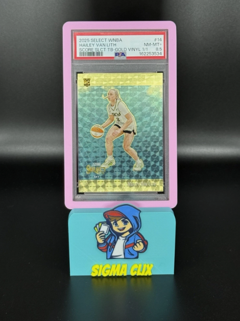 2025 Panini Select WNBA Hailey Van Lith Score Select Throwback Gold Vinyl 1/1 PSA 8.5 NM-MT+