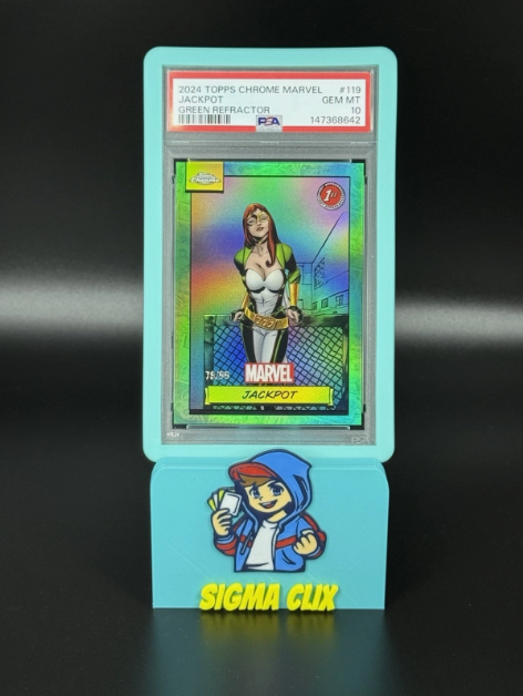 2024 Topps Chrome Marvel Jackpot 1st Appearance Green Refractor 78/99 PSA 10 GEM MINT