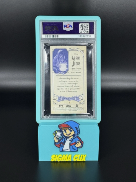 2017 Topps Gypsy Queen Aaron Judge RC Fortune Teller Black Ink 1/1 PSA 10 GEM MINT