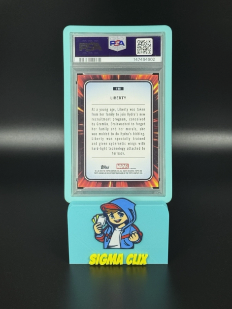 2025 Topps Chrome Marvel Liberty 1st Appearance Red Wave 4/5 PSA 9 MINT